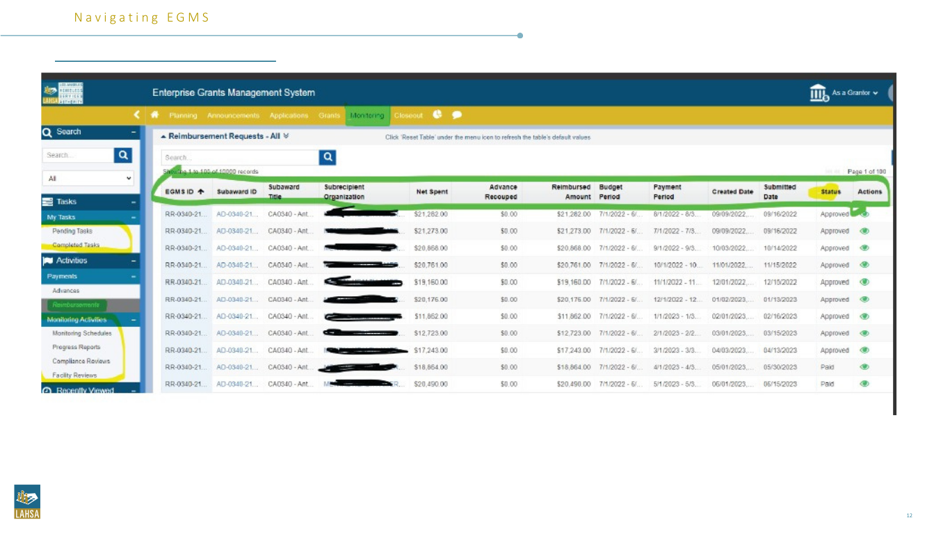 Enterprise Grants Management System project artifact 7