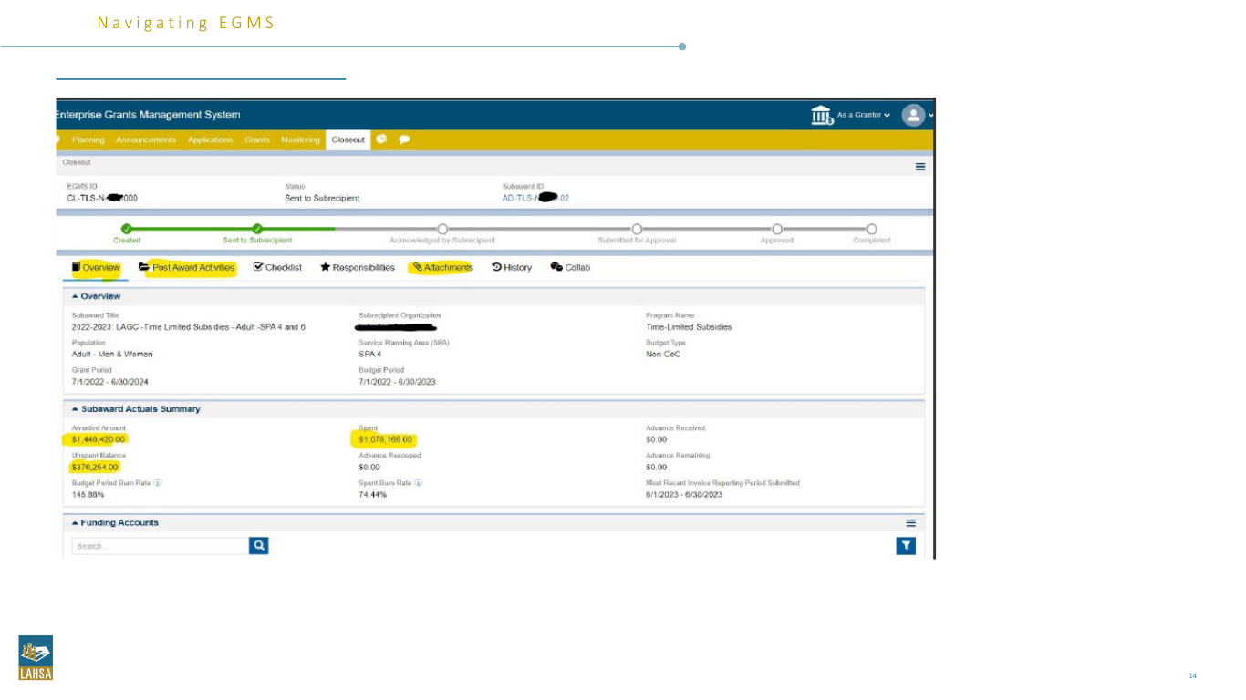 Enterprise Grants Management System project artifact 8