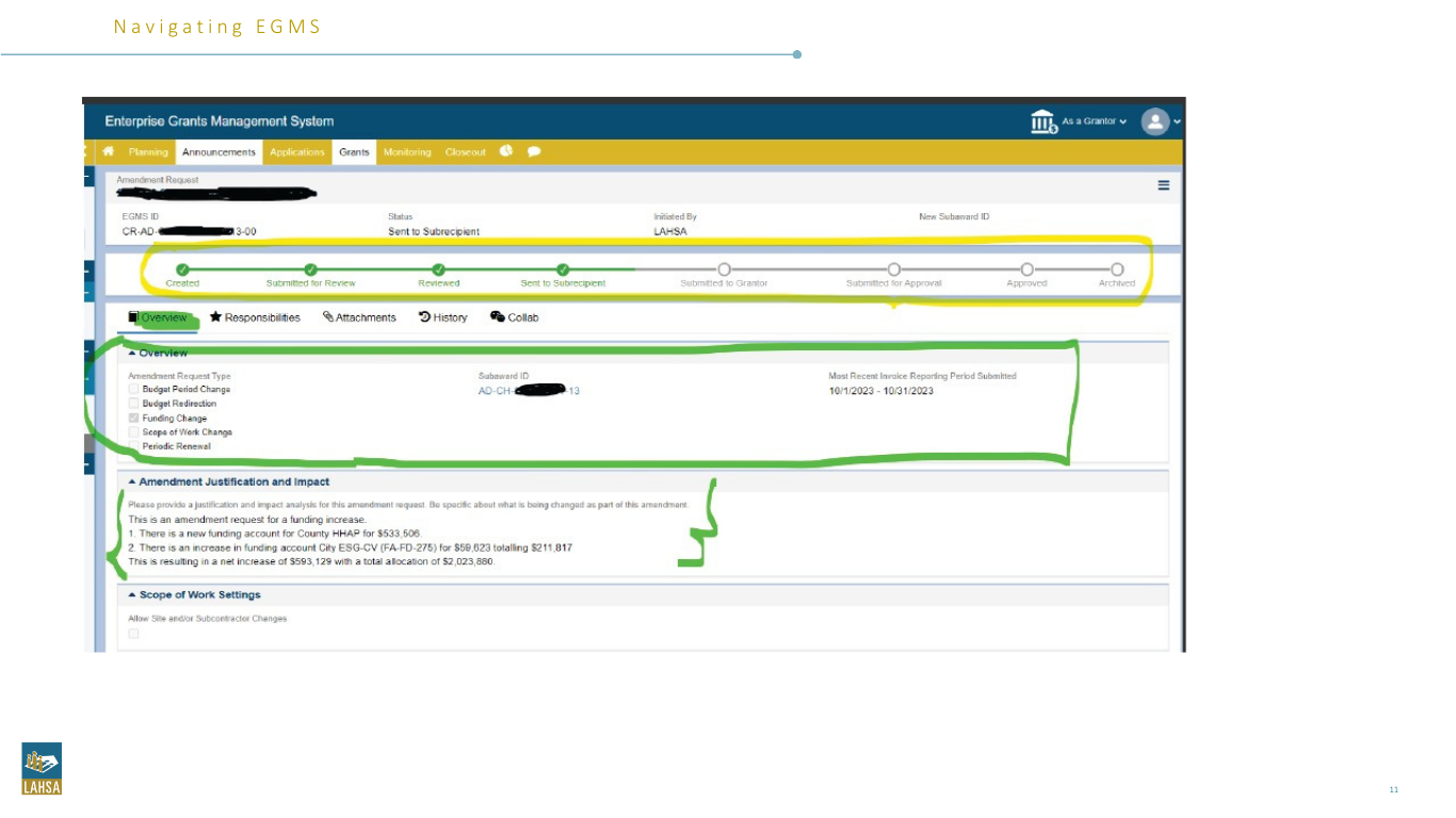 Enterprise Grants Management System project artifact 4