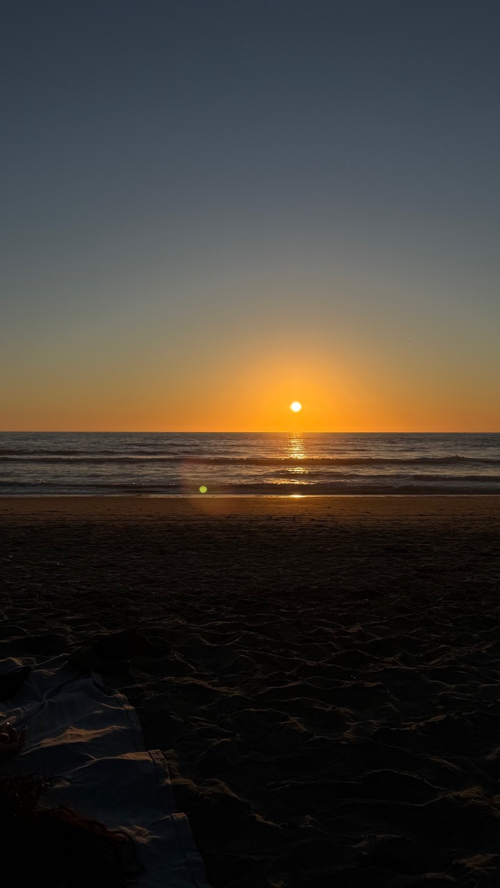 Sunset over the ocean